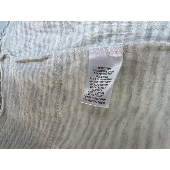 Stetson Hooded Open Front Cardigan Women XL Striped Floral Embroidered Boho NEW - Picture 5 of 8